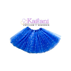 TUTU AZUL CON BRILLO *1U