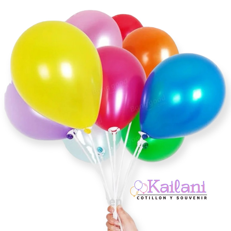 GLOBO PARTY TIME PERLADO 12" *25U