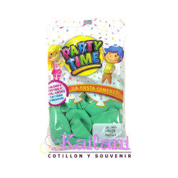 GLOBO PASTEL 9" VERDE  *25U