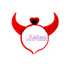 VINCHA DIABLA ROJO LED *12U