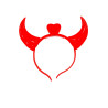 VINCHA DIABLA ROJO LED *12U