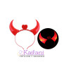 VINCHA DIABLA ROJO LED *12U