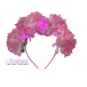 VINCHA 4 FLORES  CON LUZ *6u