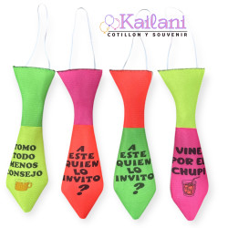 CORBATIN FLUO CON FRASE *1U