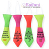 CORBATA FLUO CON FRASES SUTIDAS *6U