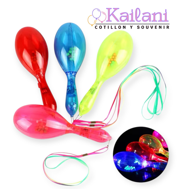 MARACAS LED MULTICOLOR *12U