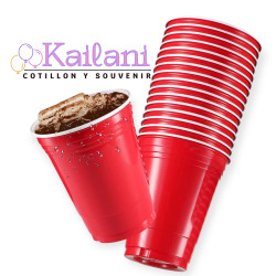VASO AMERICANO ROJO 300ML *25U