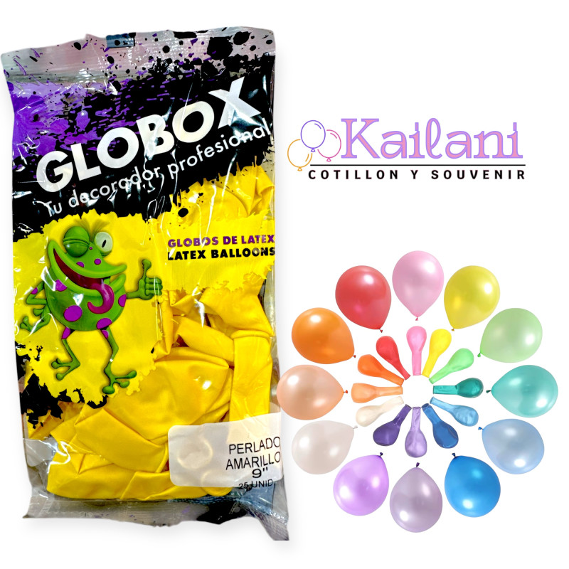 GLOBOS PERLADO 9" *25U