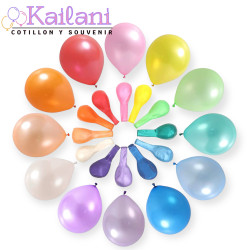 GLOBO GLOBOX 9" PERLADO AMARILLO*25U