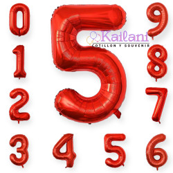 GLOBO NUMERO 32" ROJO *1U