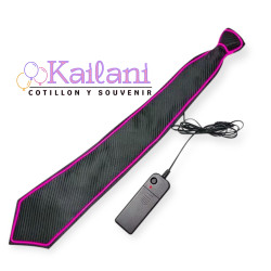 CORBATA LUMINOSA NEGRA CON HILO LED *1U