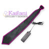 CORBATA LUMINOSA NEGRA CON HILO LED *1U