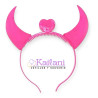 VINCHA DIABLA ROSA LED *12U