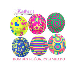 BOMBIN FLÚOR ESTAMPADO *12U