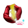 TURBANTE ROJO MRTALIZADO *1U