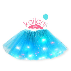TUTU TURQUESA CON LUZ *1U