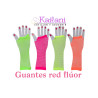 GUANTES RED NEON FLÚOR LARGO *6U
