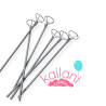PALITO GLOBOS PLATEADO *50U