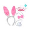 SET PELUCHE CONEJA ROSA *1U