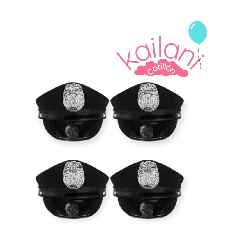 GORRO POLICIA NEGRO *1U