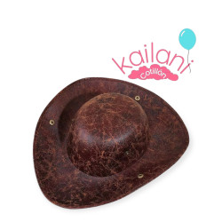 SOMBRERO PIRATA CUERO *1U