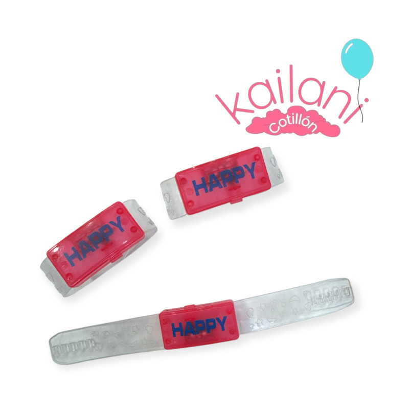 PULSERA HAPPY LED *1U