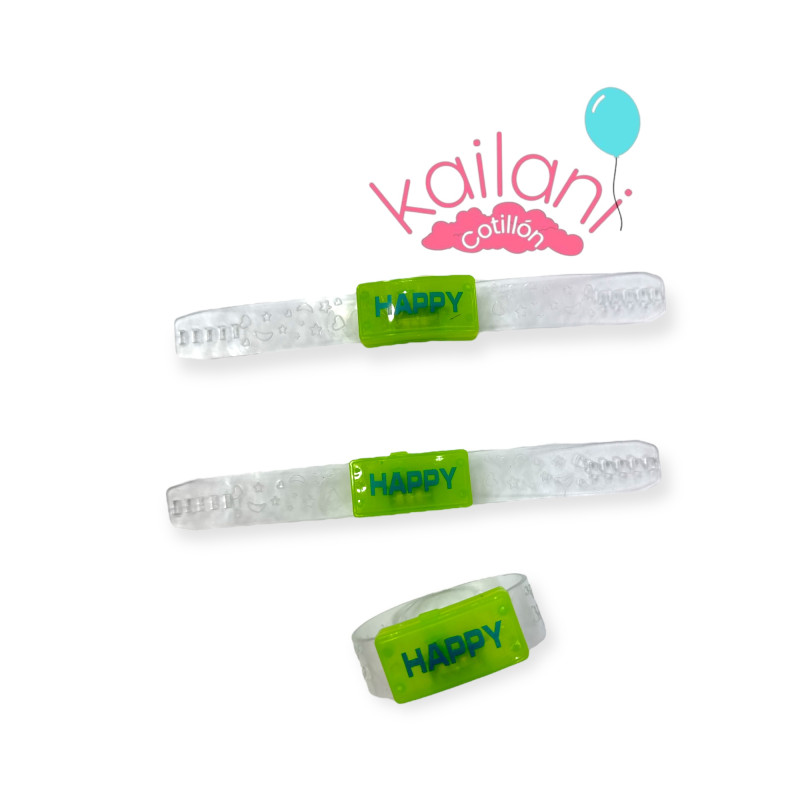 PULSERA HAPPY LED *1U