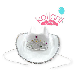 SOMBRERO VAQUERO BLANCO *1U