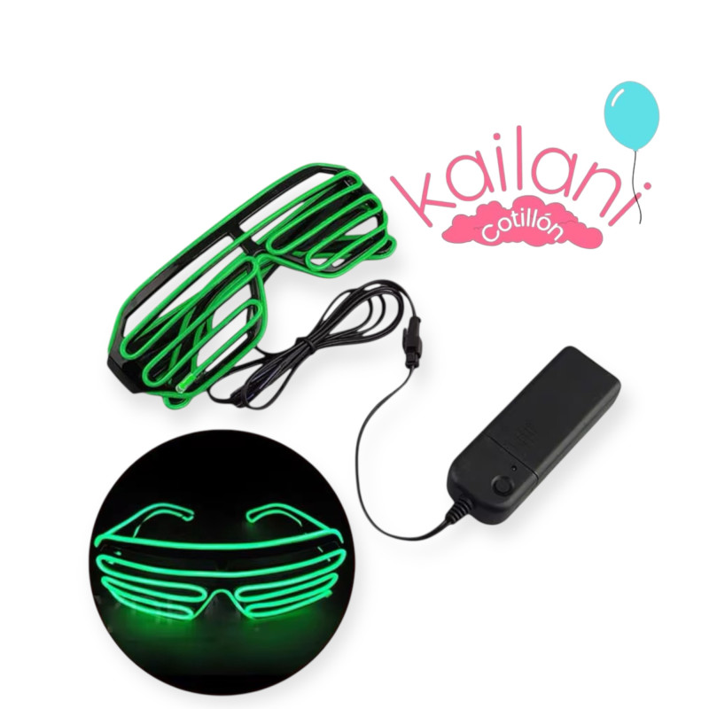 LENTE FLOGGER VERDE LED *1U