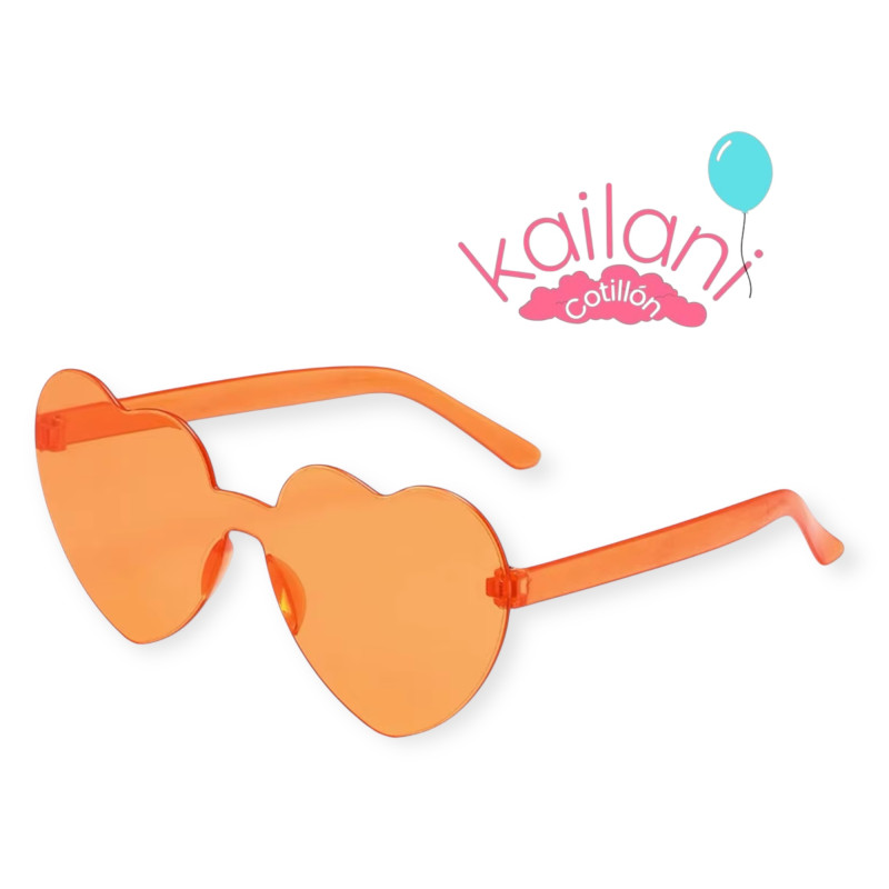 LENTE CORAZÒN NARANJA *12U