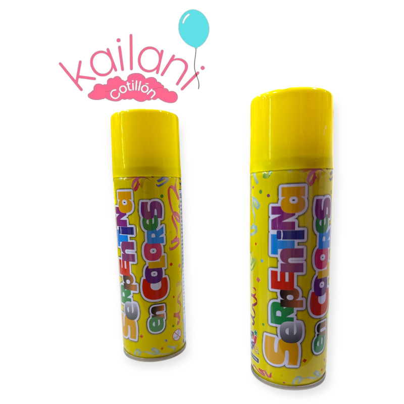 SERPENTINA EN AEROSOL AMARILLO *6U