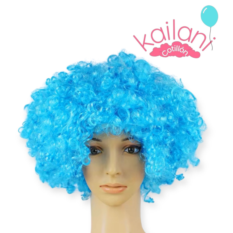 PELUCA AFRO CELESTE 120G *1U