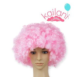 PELUCA AFRO ROSA 120G *1U
