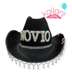 SOMBRERO NOVIO NEGRO *1U