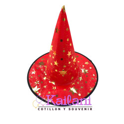 SOMBRERO DE BRUJA ROSA*1U