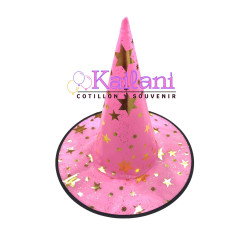 SOMBRERO DE BRUJA ROSA*1U