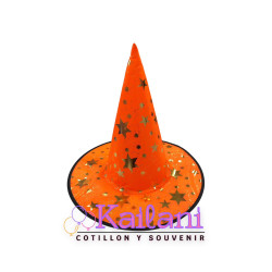 SOMBRERO DE BRUJA NARANJA *1U