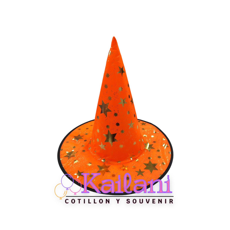 SOMBRERO DE BRUJA NARANJA *1U