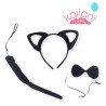 SET VINCHA PELUCHE GATO *1U