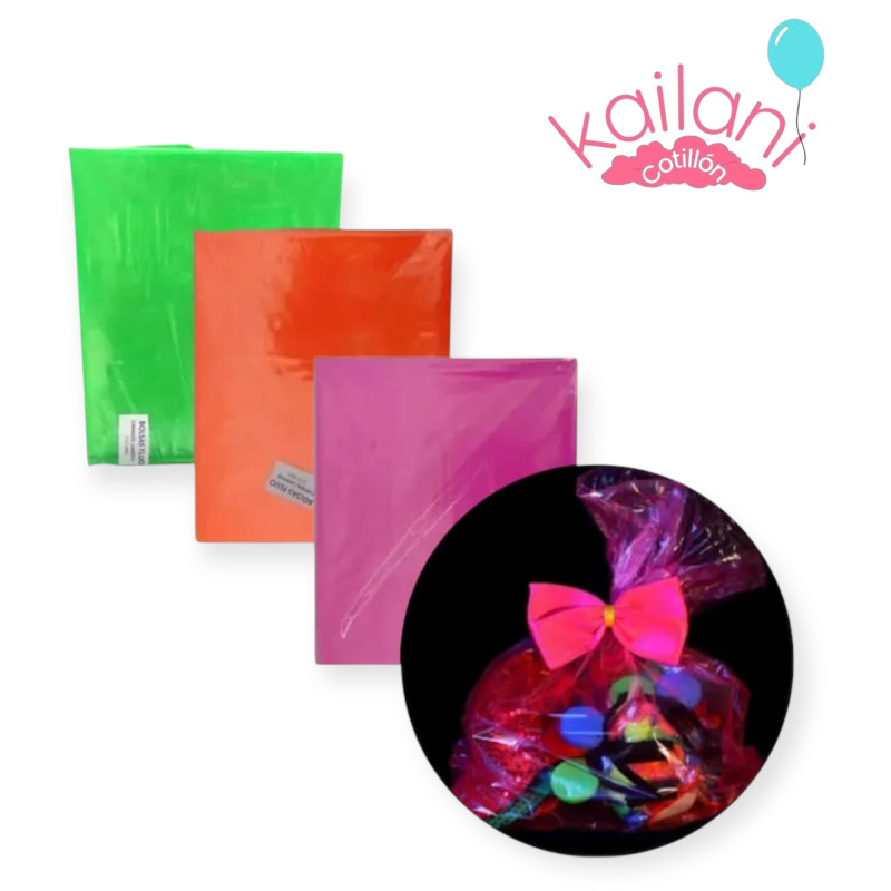 BOLSA COTILLON NARANJA *10U