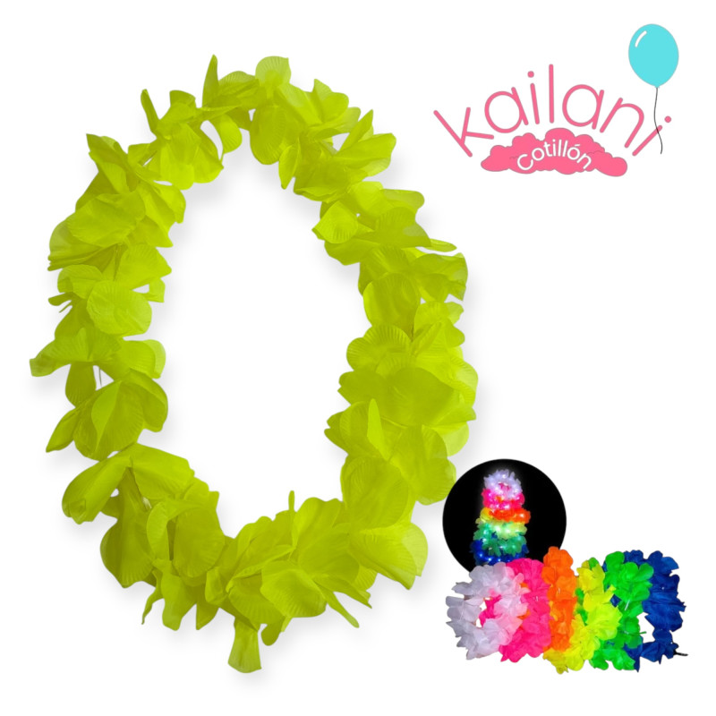 COLLAR HAWAIANO LUMINOSO *6U