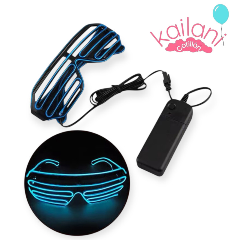 ANTEOJO FLOGGER LED AZUL *1U