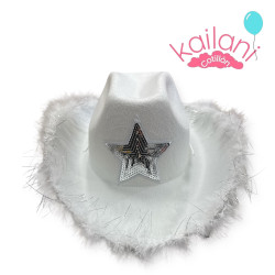 SOMBRERO COWBOY BLANCO  *1U