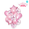 SET DE GLOBOS PLATEADO *14U