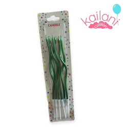 VELA CURVAS VERDE *6U