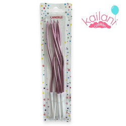 VELA CURVAS ROSA GOLD *6U