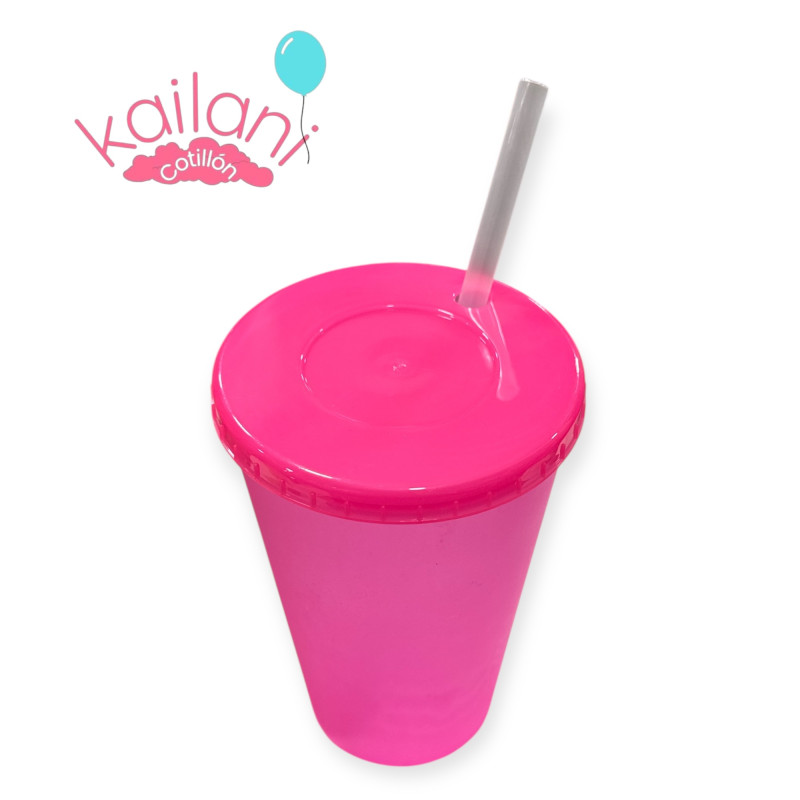 VASO PLÀSTICO FUCSIA 750cc *1U