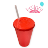 VASO PLÀSTICO ROJO 750cc *1U