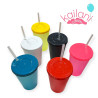 VASO PLÀSTICO AMARILLO 750cc *1U