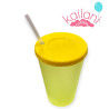 VASO PLÀSTICO AMARILLO 750cc *1U